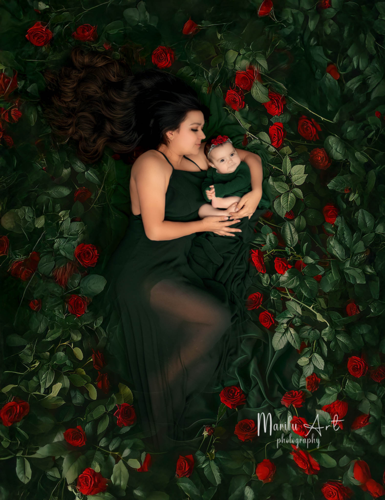 marilu4282 a mother lying gracefully on a lush bed of deep gree 2e6c2803 fed1 40d0 9bb4 8deb3b5c768c